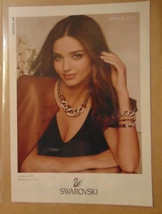 MIRANDA KERR Victoria's Secret Modelo SWAROVSKI Joyería Impresión Publicidad - Imagen 1 de 1