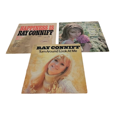Vintage Happiness Is Ray Conniff and the Singers Vinyl LP 3 Record Bundle - Image 1 of 4