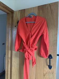 mint velvet orange top