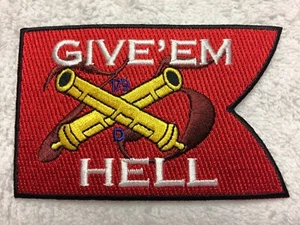 Patch of USS HARRY S. TRUMAN (CVN 75) "GIVE 'EM HELL"  Battle Flag - Picture 1 of 1