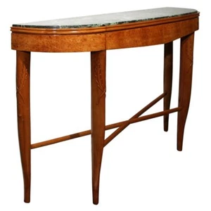 Giovanni Gariboldi Art Deco Marble and Wood Base Console by Quarti, Italy, 1940 - Picture 1 of 8