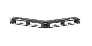 QAPP24BL Panduit QuickNet Angled Patch Panel 24 Port 1 RU Black Modular - Photo 1/1