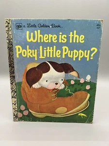 Vintage 1976 A Little Golden Book “Where Is The Poky Little Puppy” Children Book - Picture 1 of 4