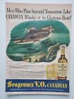 Seagram's Vo Canadian Whisky Salvage Submarine Sea Fish 1944 Vintage Print Ad