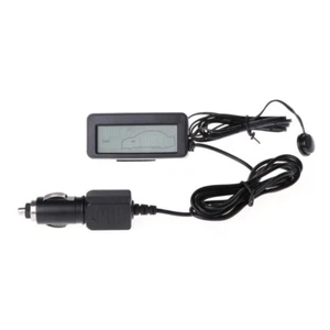 New Digital Car LCD Display Indoor Outdoor Thermometer 12V Vehicles Cable Sensor - Picture 1 of 10