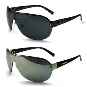 Oversized Classic Retro Mens Fashion Metal Vintage Designer Sunglasses - Picture 1 of 7
