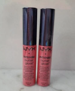 2- NYX Intense Butter Gloss Lip Color IBLG01 Napoleon - Picture 1 of 3
