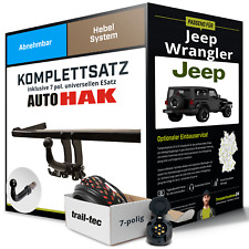 Produktbild - Für JEEP Wrangler Typ JK Anhängerkupplung abnehmbar +eSatz 7pol uni. 07-18 AHK
