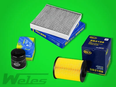 INSPEKTIONSPAKET FORD FOCUS II  ab 04/2007 DA 1,8 2,0 Luf- Aktivkohle- Ölfilter - Bild 1 von 4