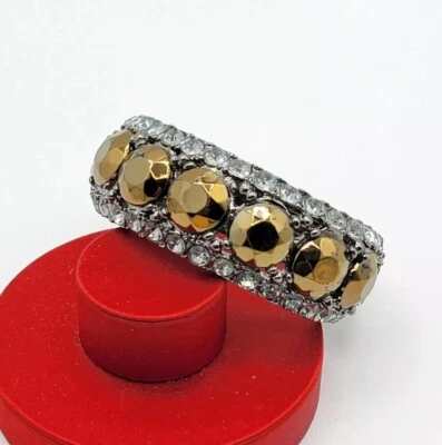 Pulsera Dana Buchman Liz Claiborne Ancha Gruesa Boho Diseñador Joyería Brutalista  Foto 1 de 4