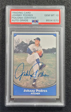 1990 JOHNNY PODRES Signed Pacific Card-DODGERS-PSA 10 Auto