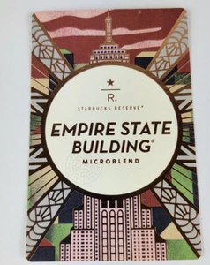 starbucks reserve empire state building new york microblend tasting card - Picture 1 of 2