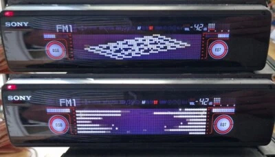 SONY CDX M630 MASK chameleon black panel auto car Radio RDS DSP EQ High-End OEL - Immagine 1 di 4