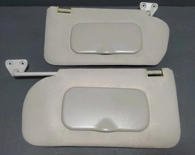 2000-2006 Nissan Sentra Driver & Passenger Side Sun Visor Pair Set Gray Grey OEM - Image 1 of 4