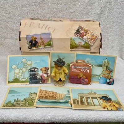 Cherished Teddies - 2001 - Membears Pack - inkl. T. James Bear - & Postkarten - Bild 1 von 4