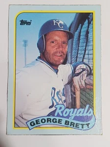 1989 TOPPS BASEBALL #A GEORGE BRETT BOX BOTTOM CARD ROYALS - Picture 1 of 2