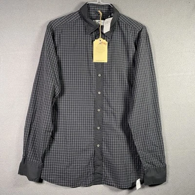 Canterbury of New Zealand Shirt Mens Large Checkered Button Up Rugby Off Field - Image 1 of 4