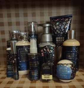 Bath & Body Works DREAM BRIGHT 11 PC LOT Wallflower Soap Lotion Gel Fragrance ++ - Picture 1 of 9