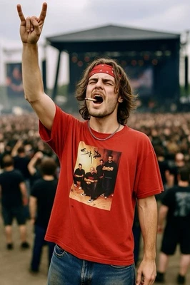 Camiseta Staind Band Para Hombre L Roja Personalizada Con “Chris” En La Espalda Foto 1 de 4