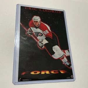 Vintage "Force" Eric Lindros Philadelphia Flyers Promo Poster Karte 4x6 - Bild 1 von 4
