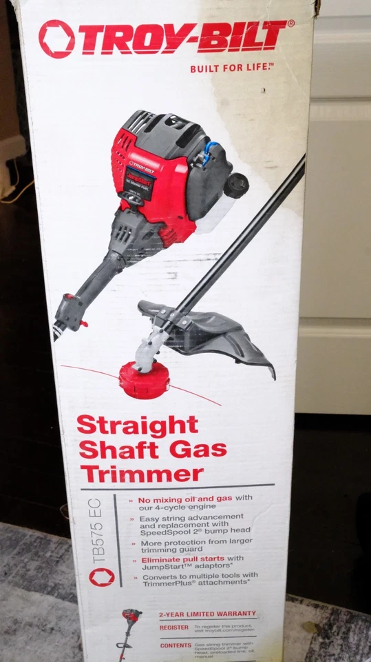 Troy-Bilt  TB575 ECStraight Shaft String Trimmer NEW - Image 1 of 4