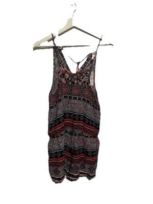 Mameluco corto Ann Taylor Loft sin mangas halter talla XS rojo blanco azul nuevo con etiquetas $70 Foto 1 de 4