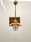 Home décor Vintage Solid Brass Ceiling Wall Light with Copper Shade Set of 2