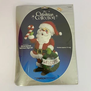 The Christmas Collection Santa Welcome Dimensional Filz Türschild Kit #6161 - Bild 1 von 3