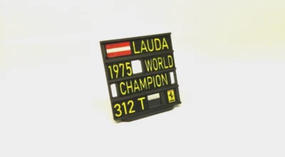 Pitboard 1:43 1:18 1:24 Lauda 312T Ferrari 312 T 1975 WC ixo minichamps - Immagine 1 di 3