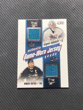 2002-03 PACIFIC HEADS UP MARLEAU/NOLAN/KIPRUSOFF+ GAME-WORN JERSEY QUADS #24