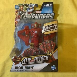 Marvel Avengers Iron Man Flip and Attack Quinjet Figure Damaged Box