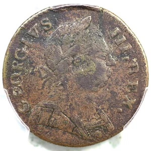 1787 V 20-87C R-6 PCGS VF Details Machin's Mills Colonial Copper 1/2p - Picture 1 of 3