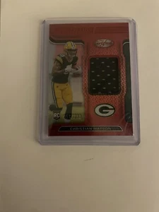 Christian Watson 2022 Panini Certified New Generation RC patch 056/199 - Picture 1 of 4