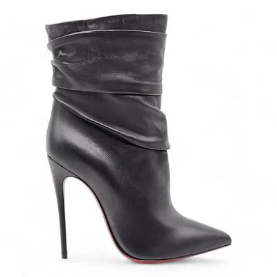 Christian Louboutin Ishtar Botas de Cuero Stiletto 120mm Negras EU 35.5 US 5 $1995 Foto 1 de 4