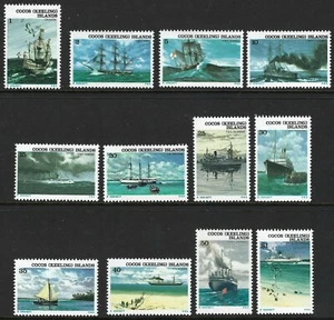 1976 Cocos Keeling Islands SG # 20-31 Ships set of 12 Mint Unhinged MUH MNH - Picture 1 of 1