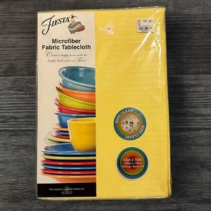 NEU Fiesta Fiestaware 52 "x 70" längliche Tischdecke Zick Zack Sonnenblumengelb - Bild 1 von 5