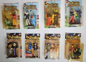 All Eight Beatles Yellow Submarine Figures from 1999 and 2000 Mcfarlane Toys - Picture 1 of 11