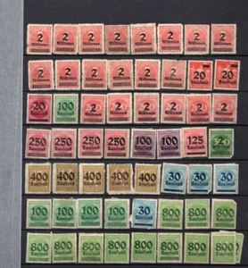 Deutschland Reich Inflation Aufdruck Gruppe 55 ungebraucht Briefmarken Lot#b1018 - Bild 1 von 1