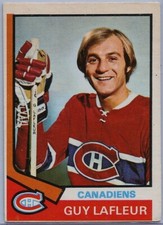 1974-75 O-PEE-CHEE HOCKEY #232 GUY LAFLEUR HOF EX RAW (2023-1168)