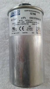 Condensador de doble funcionamiento motor Mars 12788 redondo 45 + 5 uf MFD 440/370 voltios, consulta oferta - Imagen 1 de 3