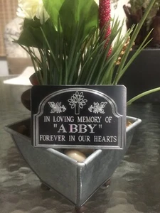 2"x 3" Personalizzato Inciso Pet Memorial, URN, Targa Arte, Targa Amati in memoria - Foto 1 di 1