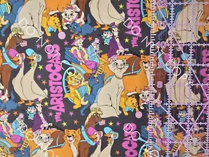 Custom 100% Cotton Woven Disney Aristocats by the 1/4 Yard 9x56 - Picture 1 of 2