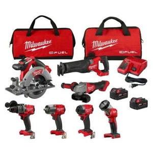 Kit combinado de herramientas inalámbrico iones de litio Milwaukee 3697-27 M18 combustible 18V 7 - Imagen 1 de 12