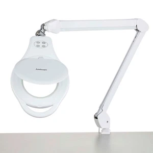 Lámpara de escritorio Amscope 1,75X de aumento 96 LED 10W con lente de 5" de diámetro + abrazadera de mesa - Imagen 1 de 6