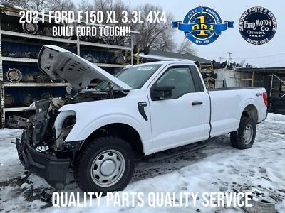 Ford F150 XL 3.3L 4X4 Front Drivers LH White YZ Door 2021 2022 2023 AR1 #1 - Image 1 of 4