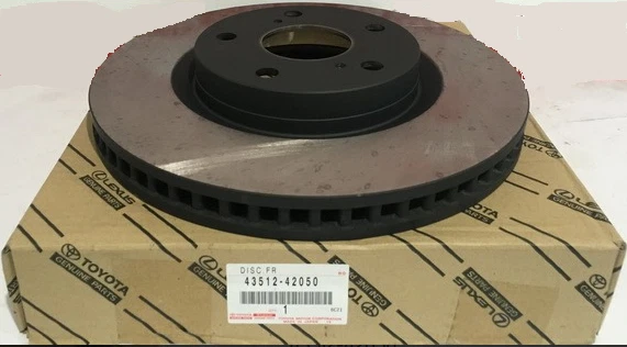 Genuine Toyota Rav4 2005+ & Auris 2010+ Front Brake Discs x2 - 43512-42050 - Image 1 of 1