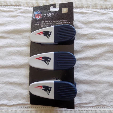 NFL New England Patriots Magnetic Clips Refrigerator Chips Mail All Purpose New Cover