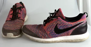 Nike Roshe Run NM Flyknit Bright Crimson Men’s Athletic Running Shoes Size 11 - Picture 1 of 10