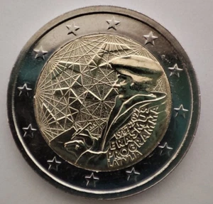 Lettland 2 Euro Münze 2022 ERASMUS UNC - Bild 1 von 2