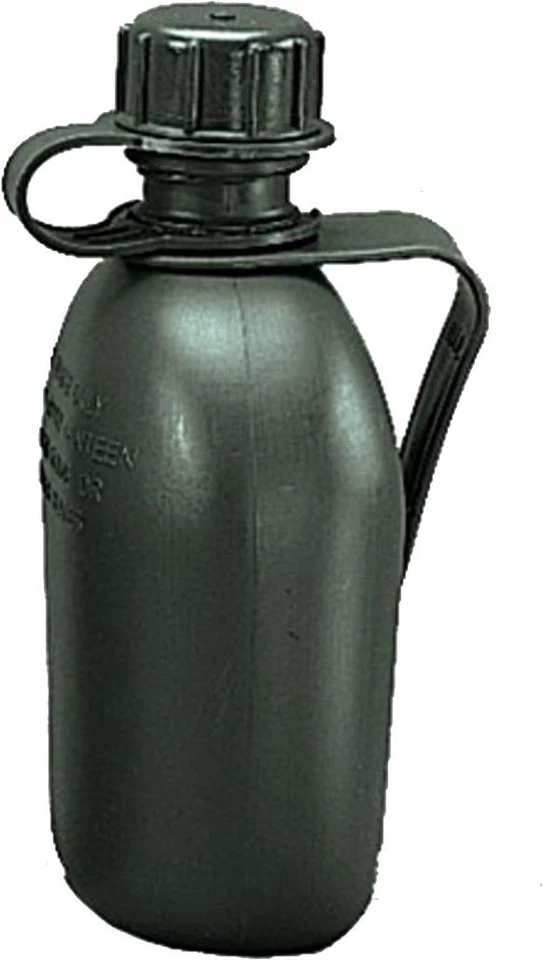 Столовая оливкового цвета подлинная GI 1 кварта с зажимом для ремня сделано в США - Изображение 1 из 1